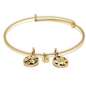 Chrysalis Blossom Orchid Bangle Bracelet, NWT